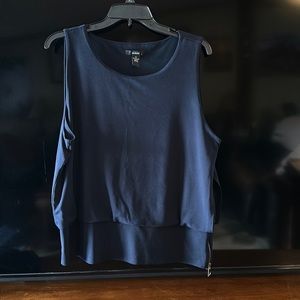 Alfani navy dress shell heavy weight excellent condition XL